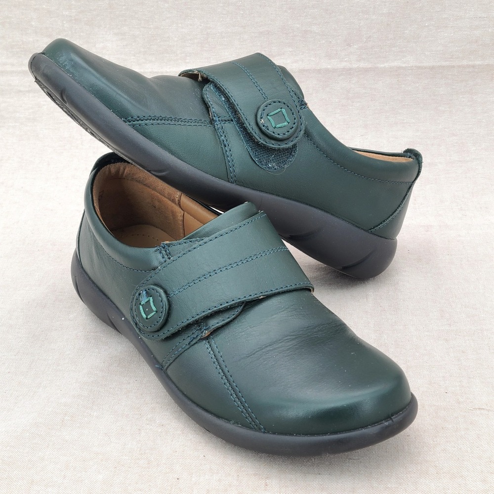 Hotter Sugar Women's Leather Shoes Size 7 US 5 UK 38 EU Dark Teal Comfort